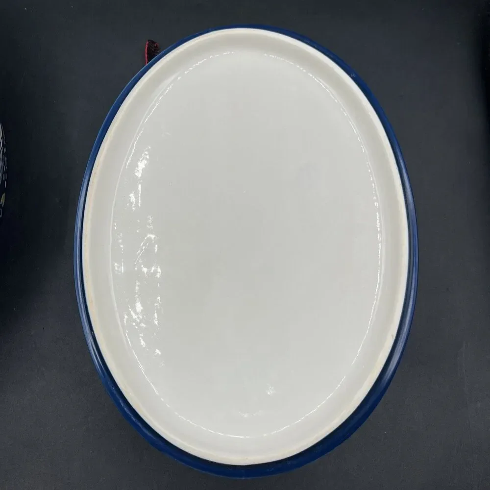 Ceramic Casserole Dish With Lid, Dishes for Oven, Baking Blue